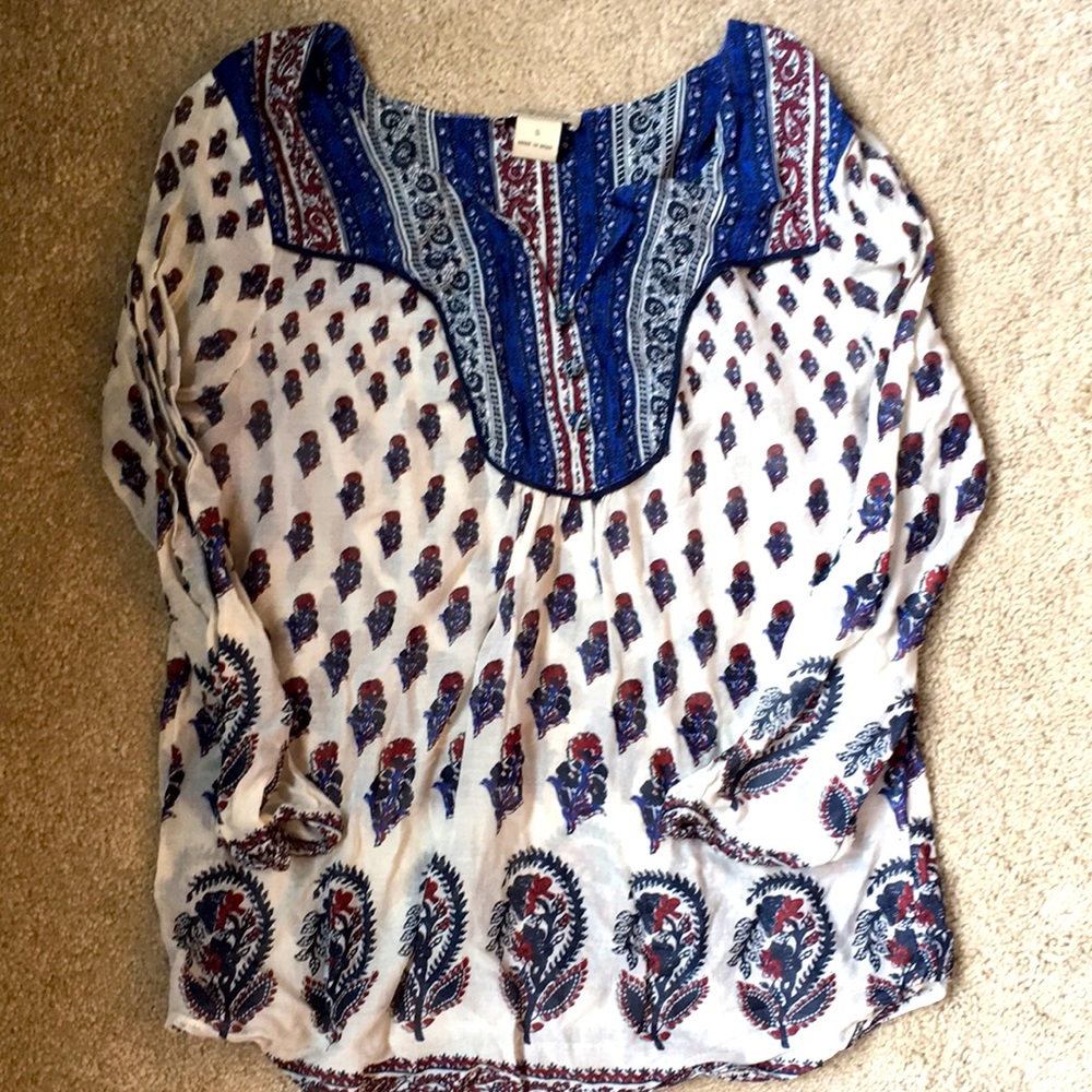 Lucky Brand gauzy blouse